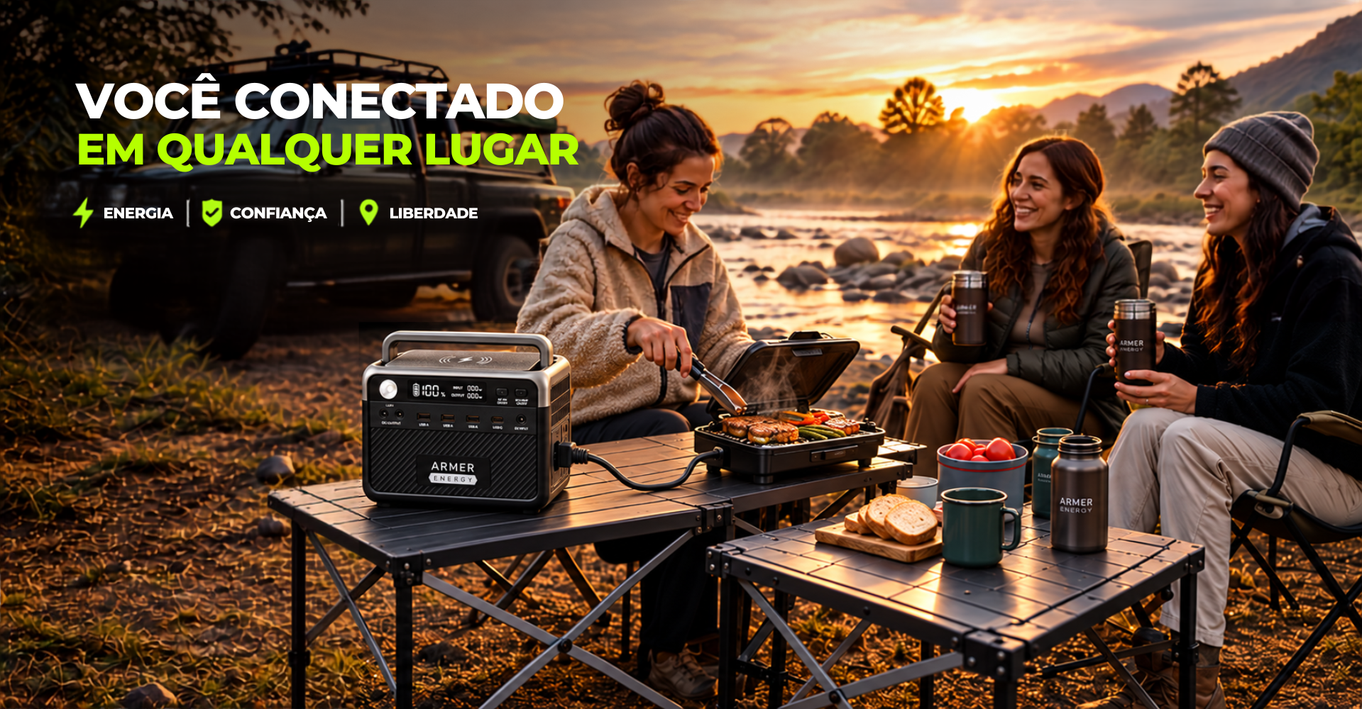 Armer Energy GEN300 Gerador Esta&ccedil;&atilde;o de Energia Port&aacute;til 300W